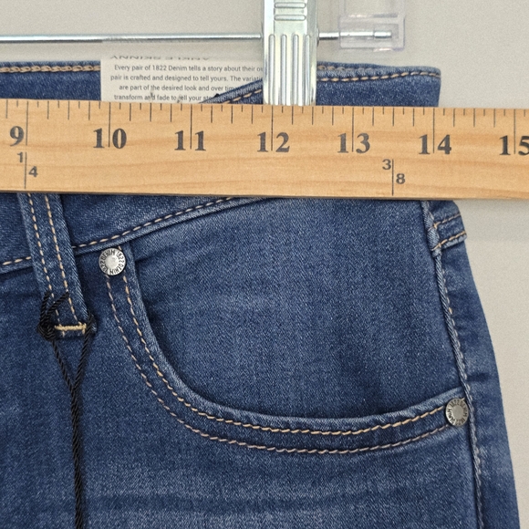 1822 Denim Low Rise Skinny Jeans 6 Medium Wash Y2K NWT - Picture 5 of 8